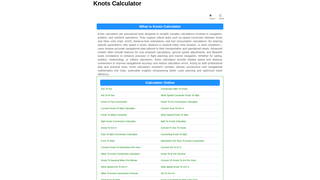 Thumbnail of knots-calculator.com