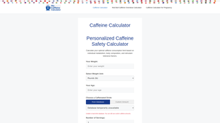 Thumbnail of mycaffeinecalculator.com