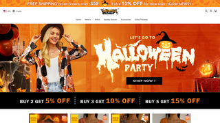 Thumbnail of halloweencloths.com