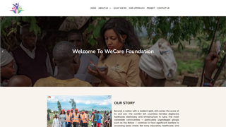 Screenshot of wecarefoundationburundi.org
