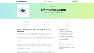 Thumbnail of lmmemory.com