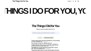 Thumbnail of thethingsidoforyou.com