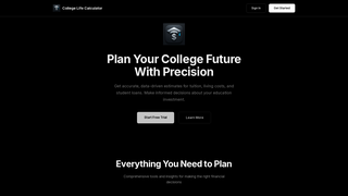 Thumbnail of collegelifecalculator.com