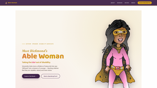 Screenshot of adventuresofablewoman.com