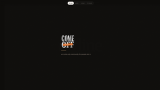 Screenshot of comeoffline.com