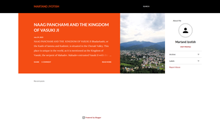 Thumbnail of martandjyotish.com