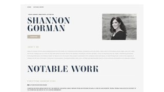 Thumbnail of shannongorman.com