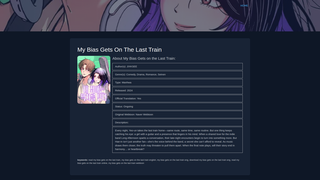 Thumbnail of mybiasgetsonthelasttrain.com