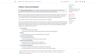 Thumbnail of helionlang.com