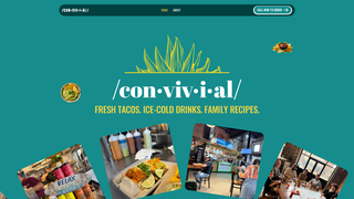 Screenshot of convivialtacos.com