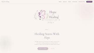 Screenshot of hopeforhealingaccess.com