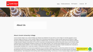 Thumbnail of lincolnuniversitycollege.com