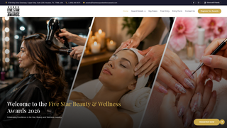 Screenshot of 5starbeautyandwellnessawards.com