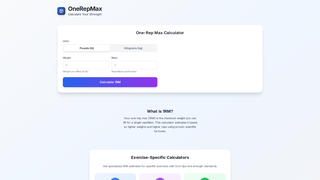 Thumbnail of 1rmcalculate.com