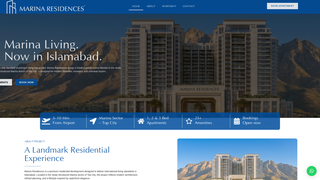 Screenshot of marinaresidencesislamabadpk.com