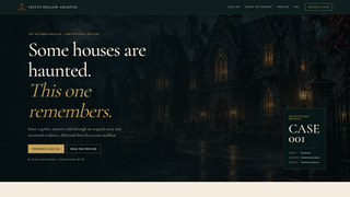 Screenshot of velvethollowarchives.com
