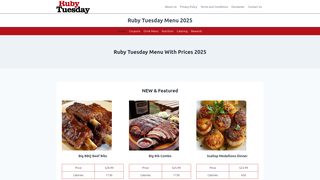 Thumbnail of rubytusdaymenu.com