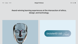 Screenshot of abigailvettese.com