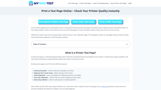 Thumbnail of myprinttest.com