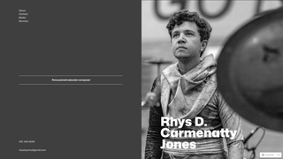 Screenshot of rhysjmusic.com