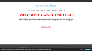 Thumbnail of davesoneshop.com