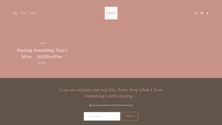 Thumbnail of halfpastfine.com
