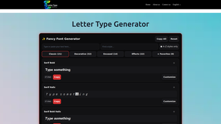 Thumbnail of lettertypegenerator.com