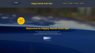 Screenshot of happyhandsautospa.com