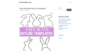 Thumbnail of leoprintables.com