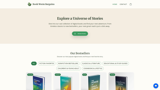 Thumbnail of bookwormbargains.com