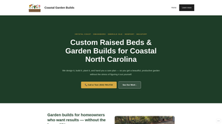 Screenshot of coastalgardenbuilds.com