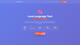 Thumbnail of lovelanguagetests.com