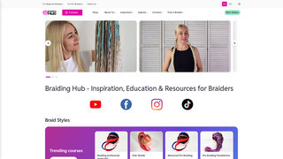 Screenshot of braidinghub.com