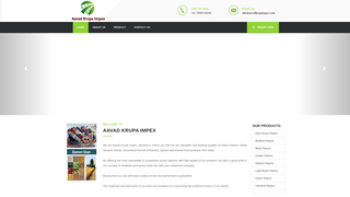 Thumbnail of aavadkrupaimpex.com