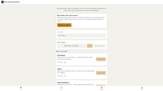 Screenshot of playtabletopgames.com