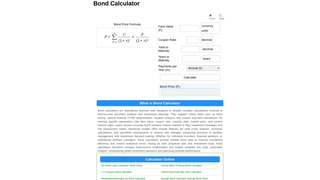 Thumbnail of bond-calculator.com