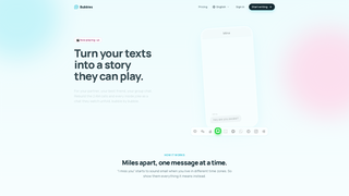 Screenshot of chatbubbles.app