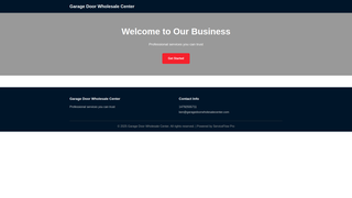 Thumbnail of garagedoorwholesalecenter.com