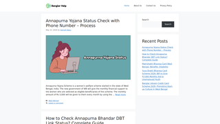 Screenshot of banglarhelp.com