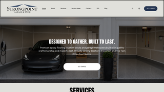 Screenshot of strongpointgarage.com