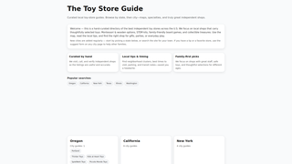 Thumbnail of thetoystoreguide.com