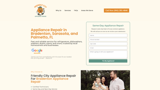 Thumbnail of friendlycityappliancerepair.com