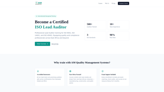 Screenshot of amqualitysystems.com
