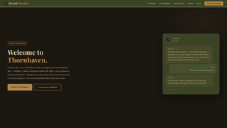 Screenshot of hearth-warden.com