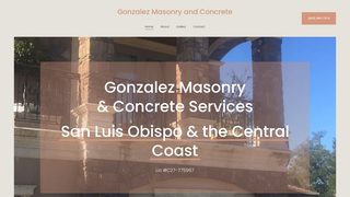 Thumbnail of gonzalezmasonryconcreteslo.com