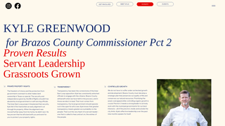 Thumbnail of votegreenwood.com
