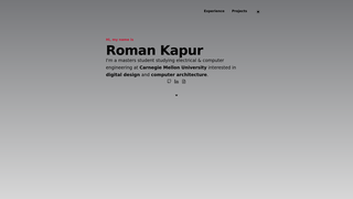 Thumbnail of romankapur.com