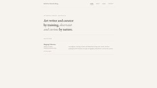 Screenshot of katherine-duxiaole-zhang.com
