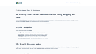 Thumbnail of over55discounts.com