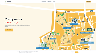 Screenshot of papimap.com